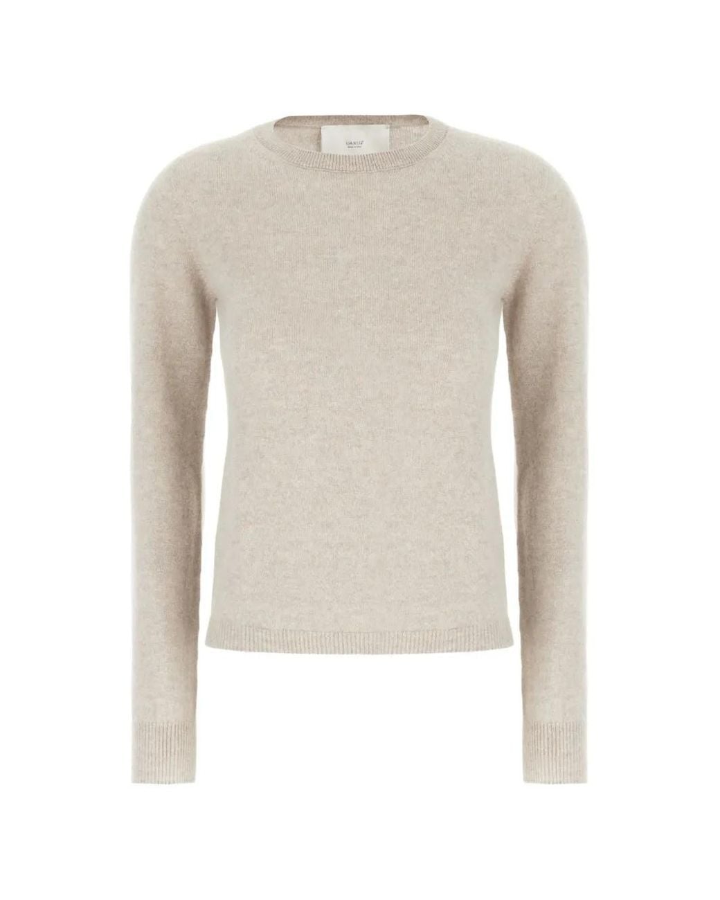 Vanisé White Fine-Knit Cashmere Sweater