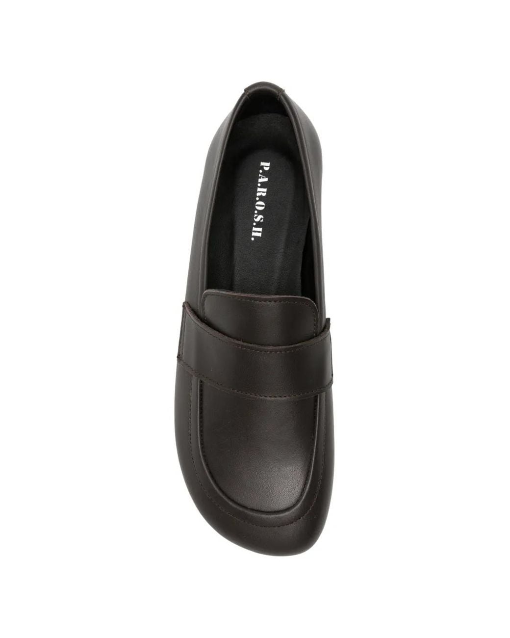 P.A.R.O.S.H. Gray Leather Loafers