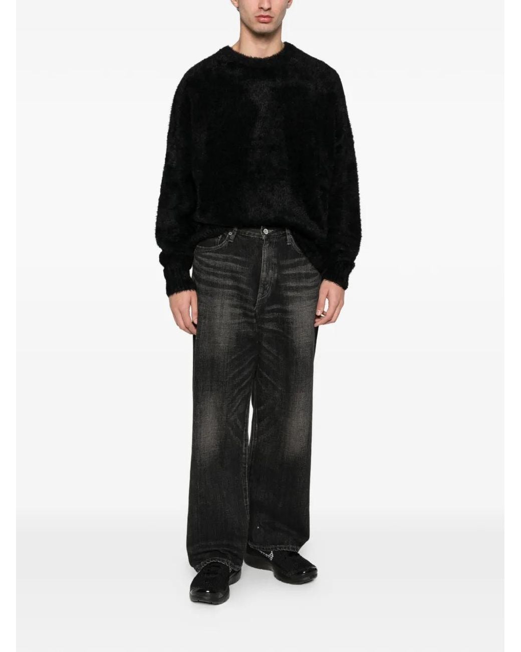 RETERNITY Black Essential Sweater for men