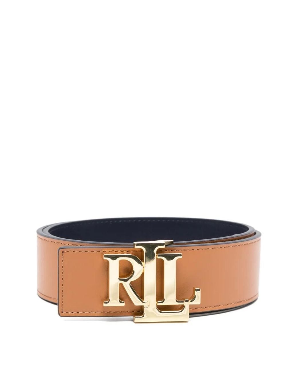 Ralph Lauren Natural Logo-Buckle Belt