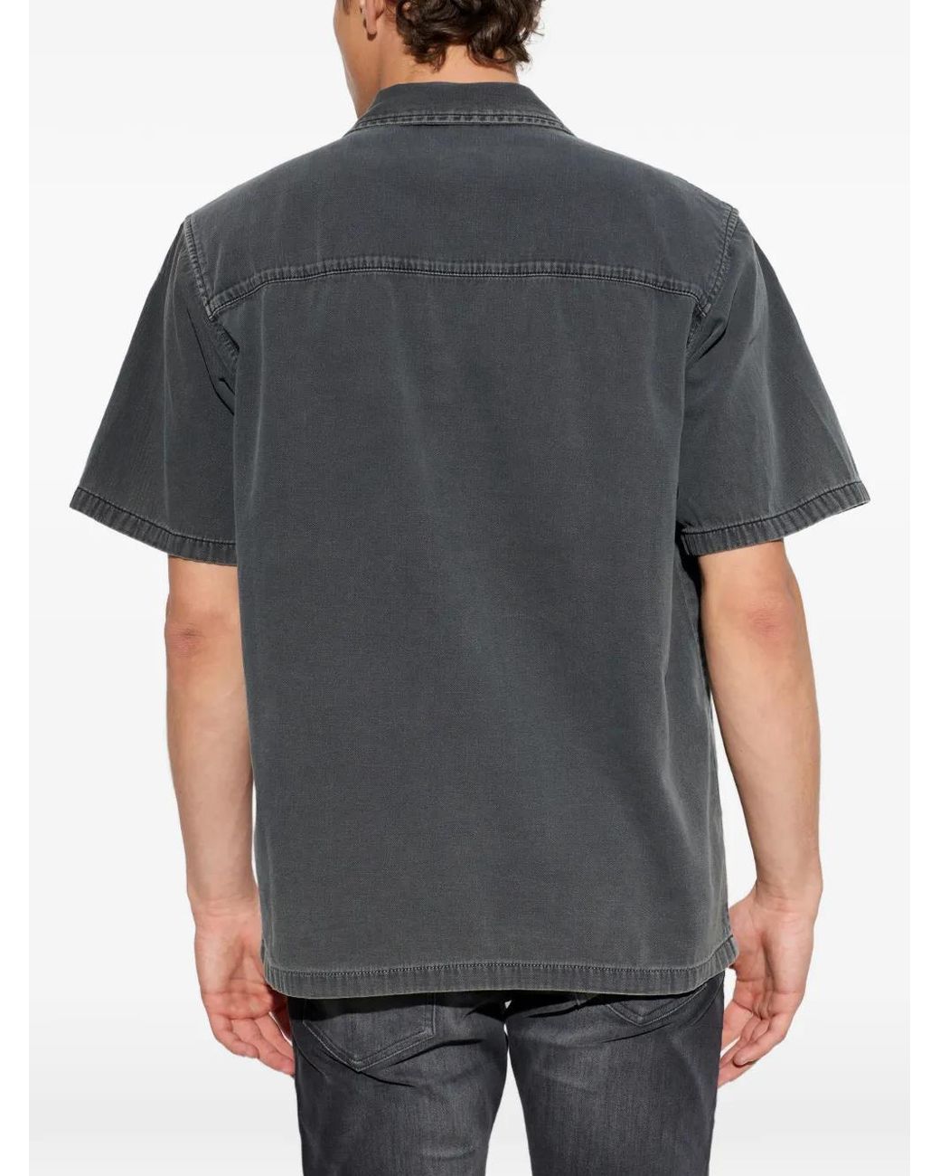 DIESEL Gray Bowling Shirt for men