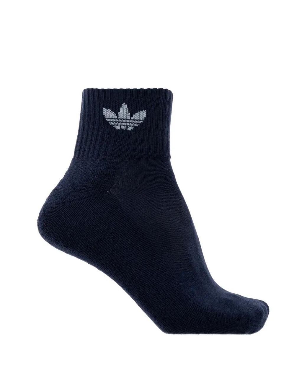 Adidas Green Trefoil Three-Pack Socks for men