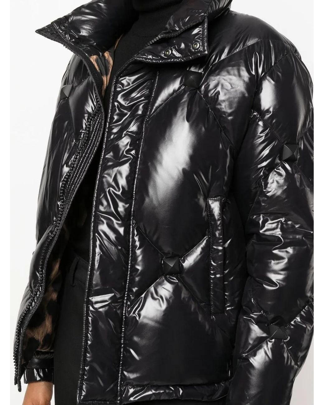 Philipp Plein Gewatteerd Donsjack in het Black