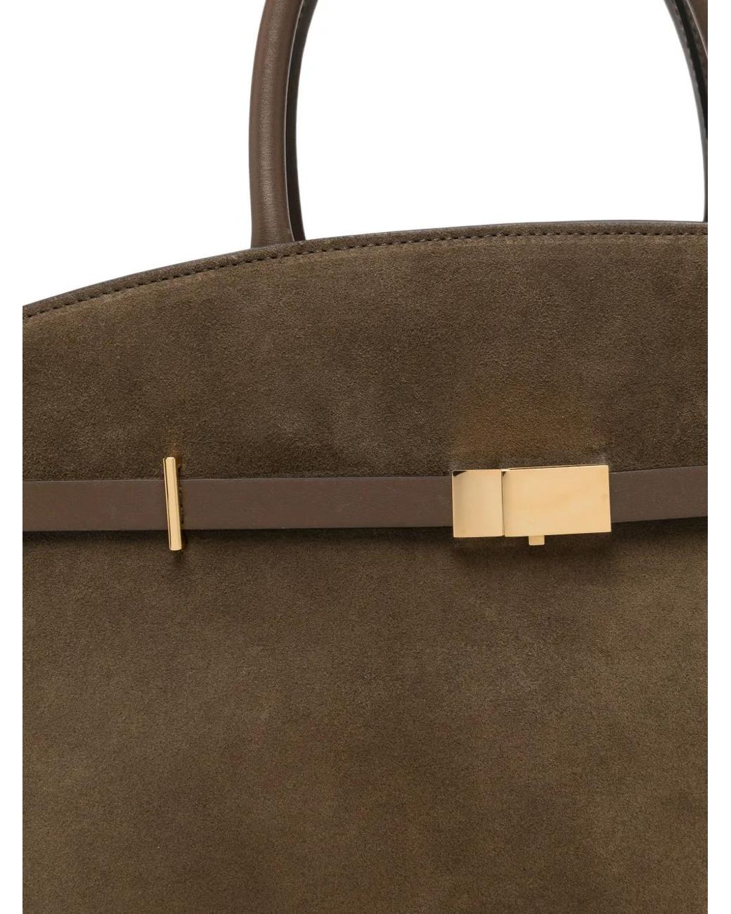 DeMellier London Brown Hudson Suede Tote Bag