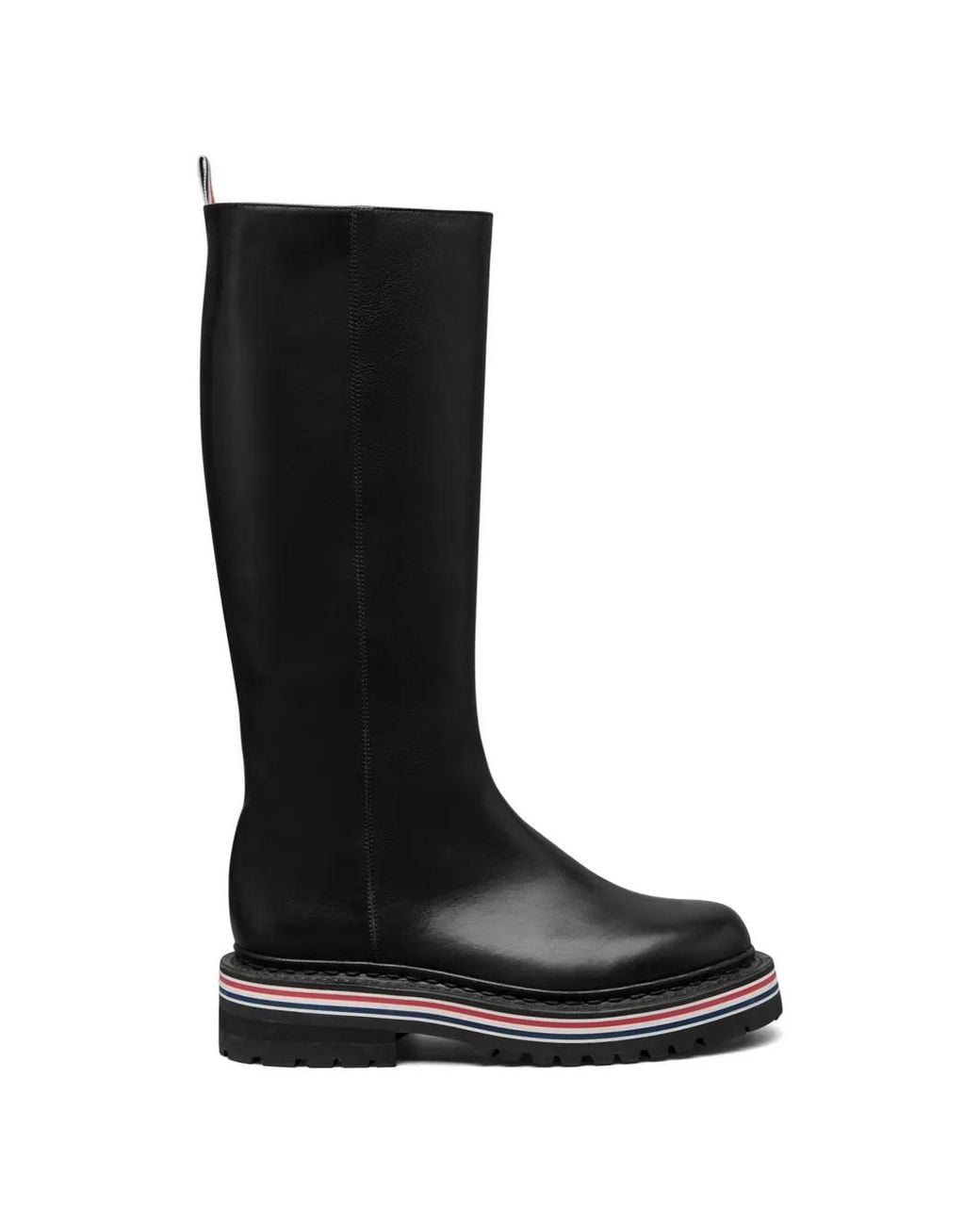 Thom Browne Black Bottines À Bande Tricolore