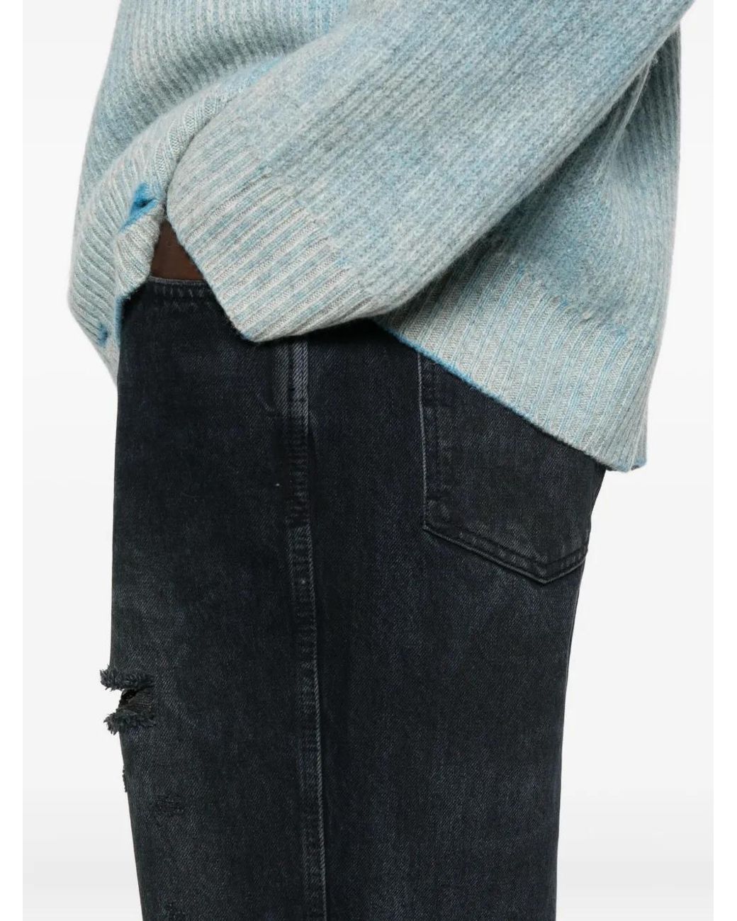 Jean À Effet Usé Represent pour homme en coloris Black
