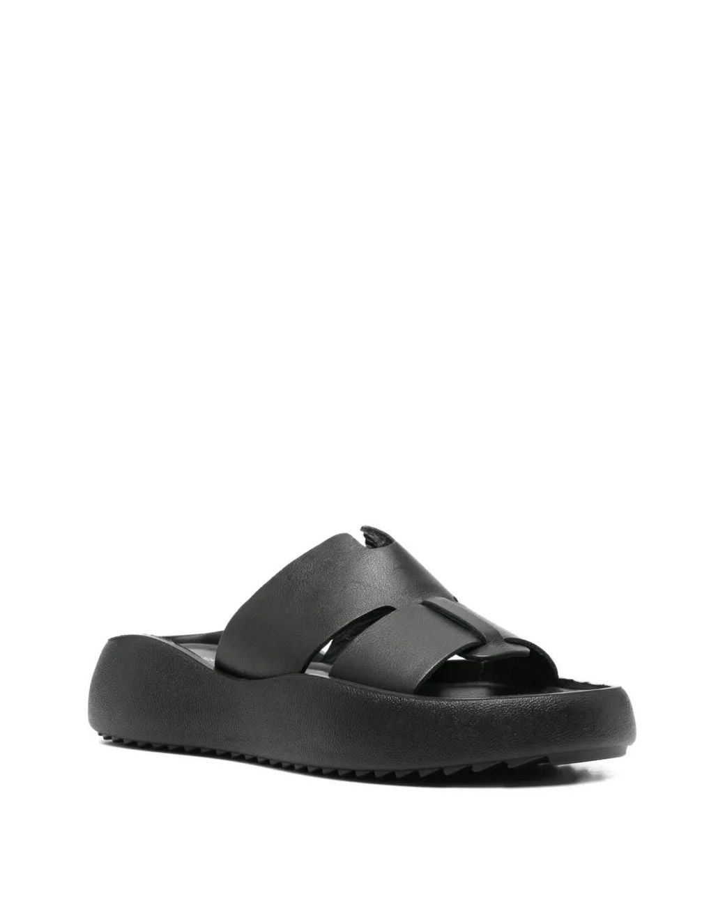 SERGIO MORETTI FIRENZE White Cut-Out Platform Sandals