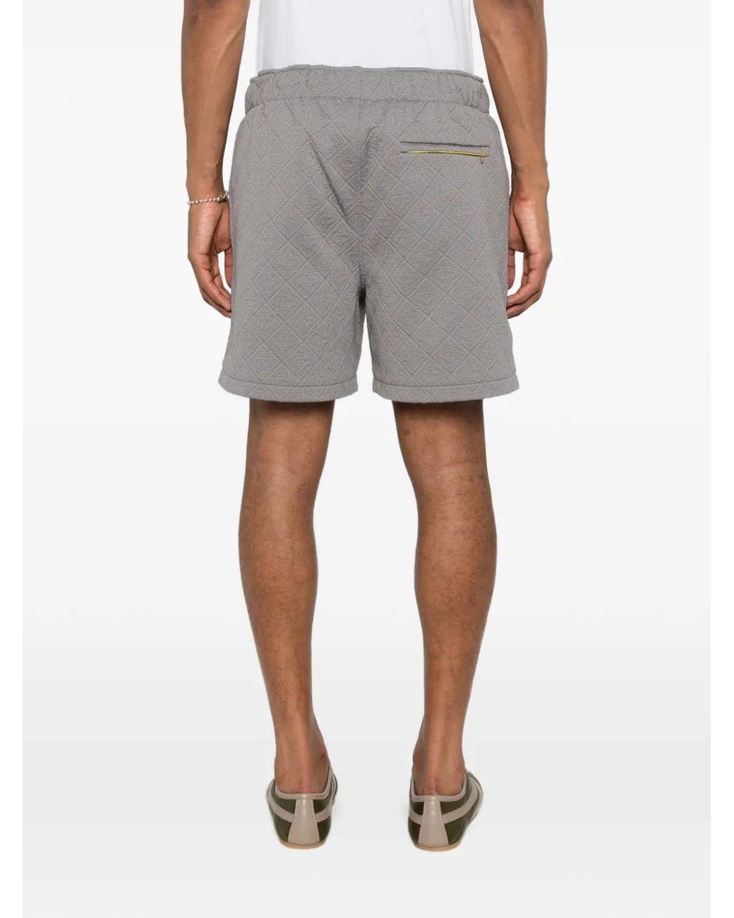 Casablanca Purple Logo-Pattern Shorts for men