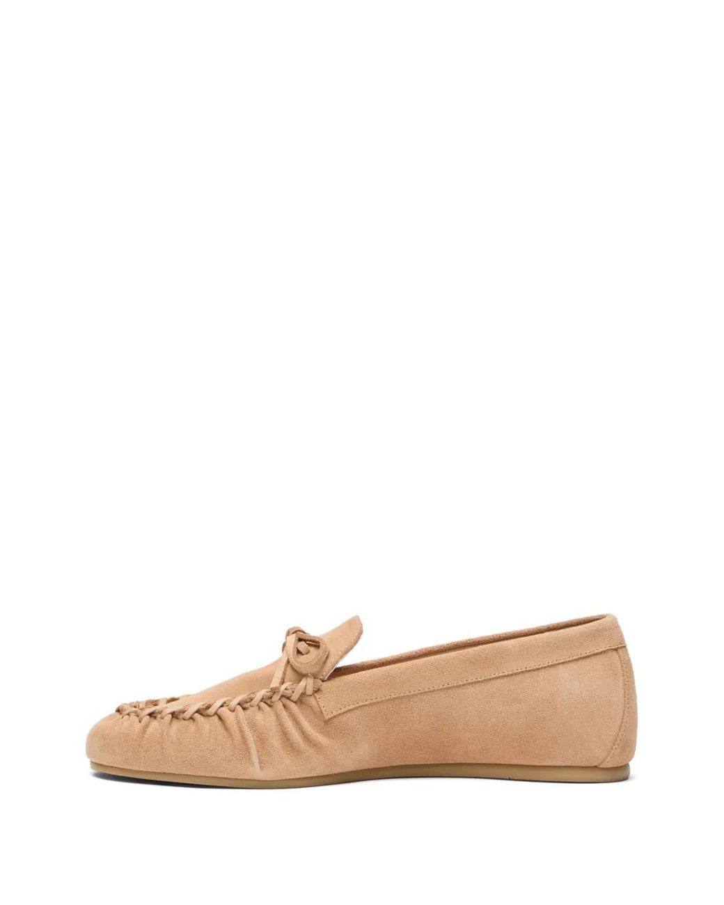 Stuart Weitzman Natural Britt Loafers