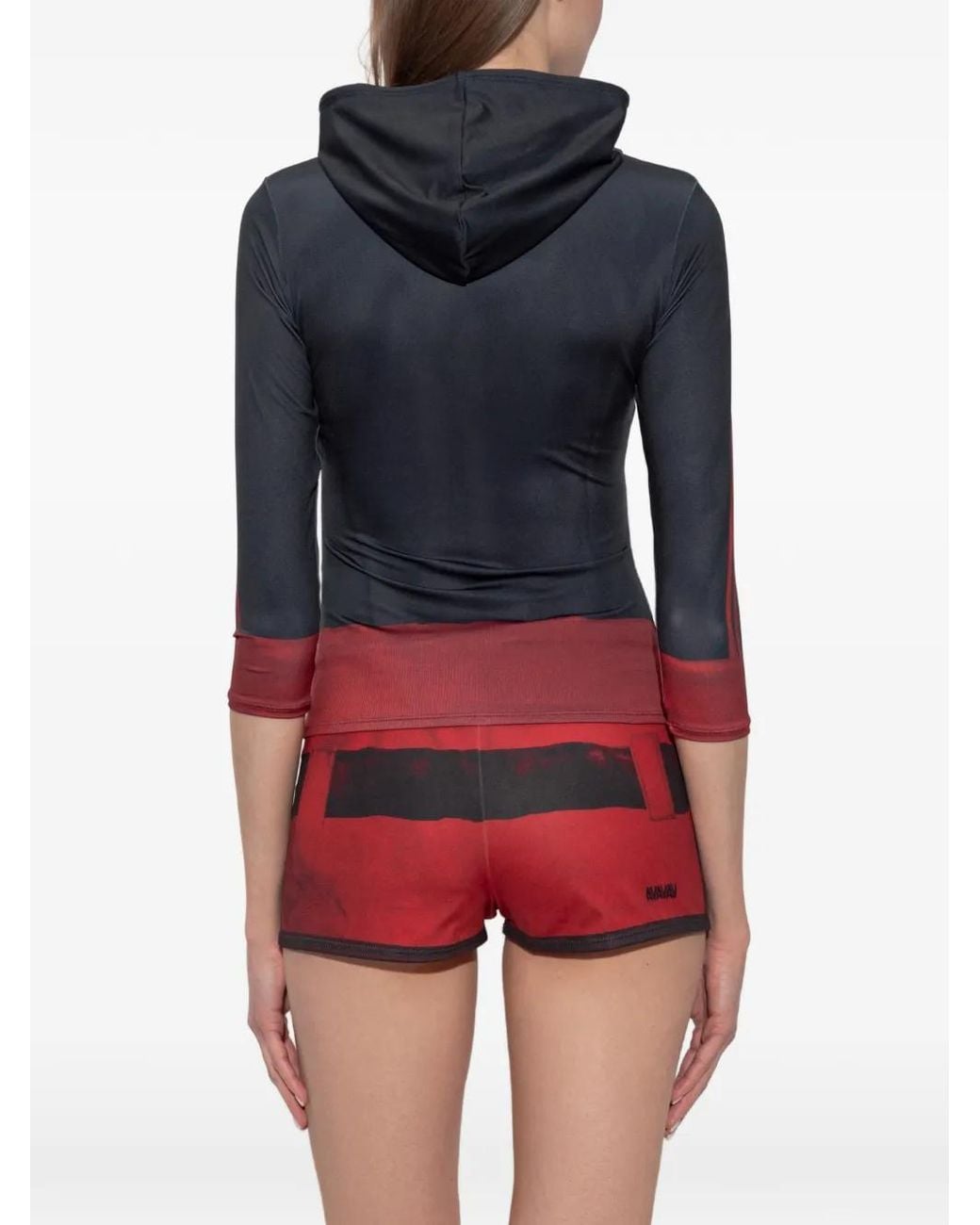 Adidas Blue X Avavav Logo-Print Hoodie