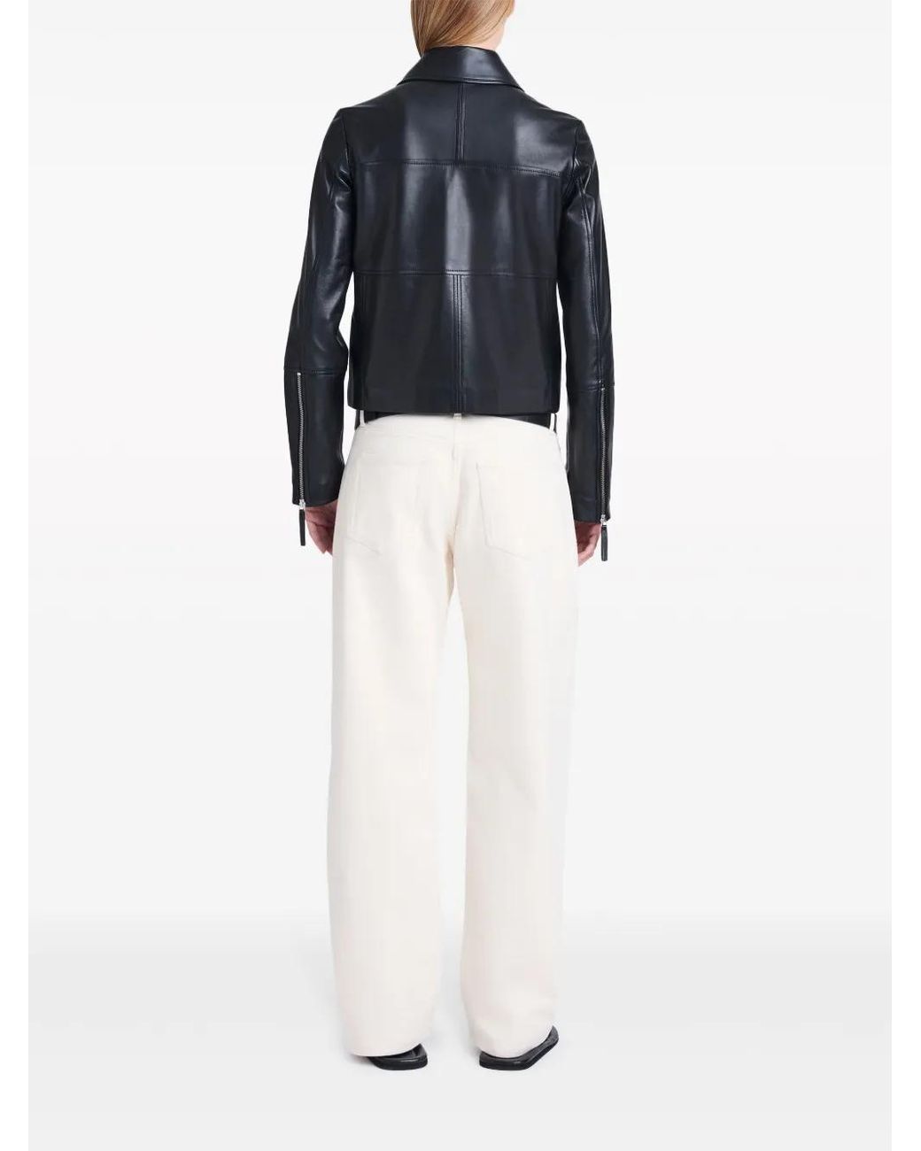 Proenza Schouler Blue Annabel Lightweight Leather Jacket