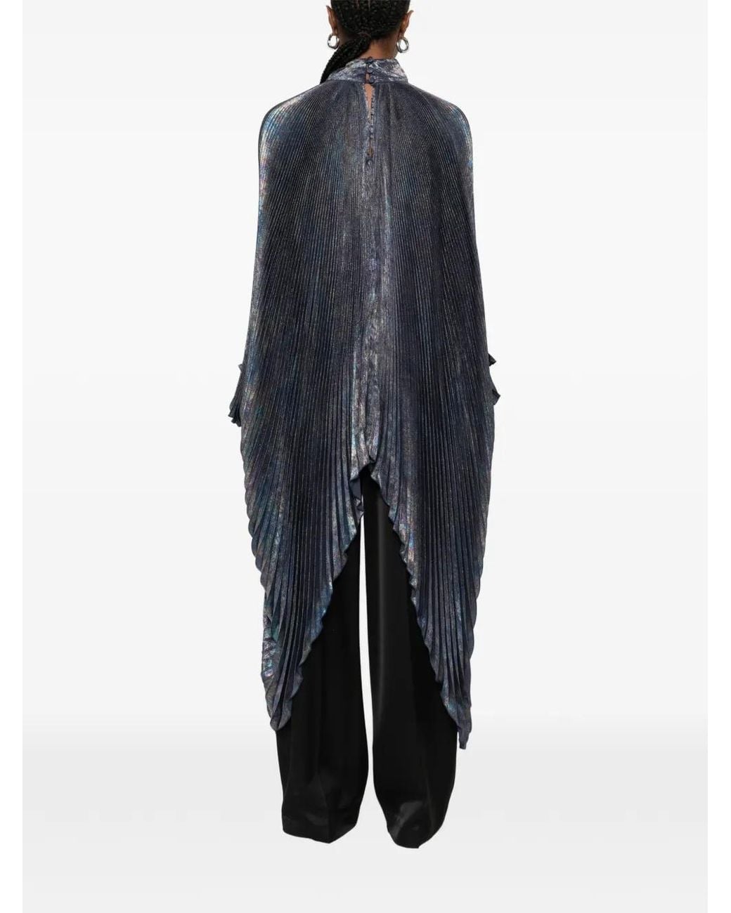 L'idée Blue Empress V-Neck Top