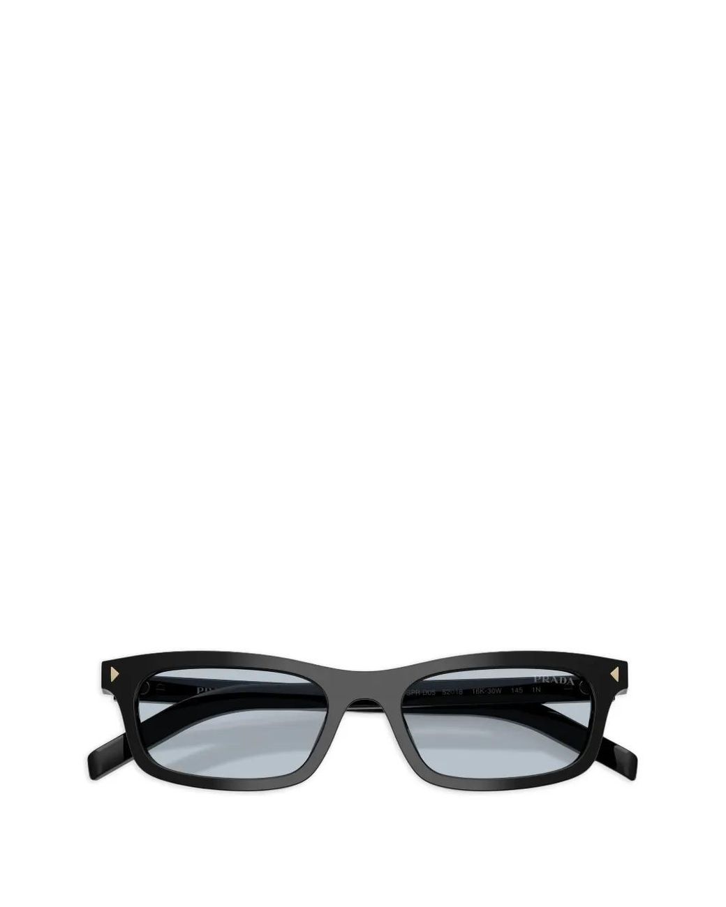 Prada Black Rectangle-Frame Sunglasses