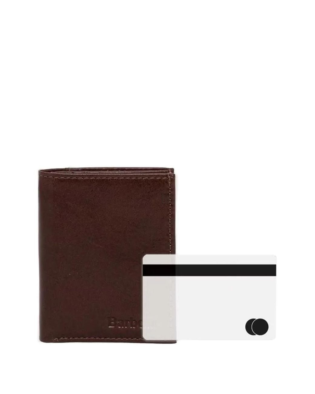 Barbour Brown Colwell Small Billfold Wallet for men