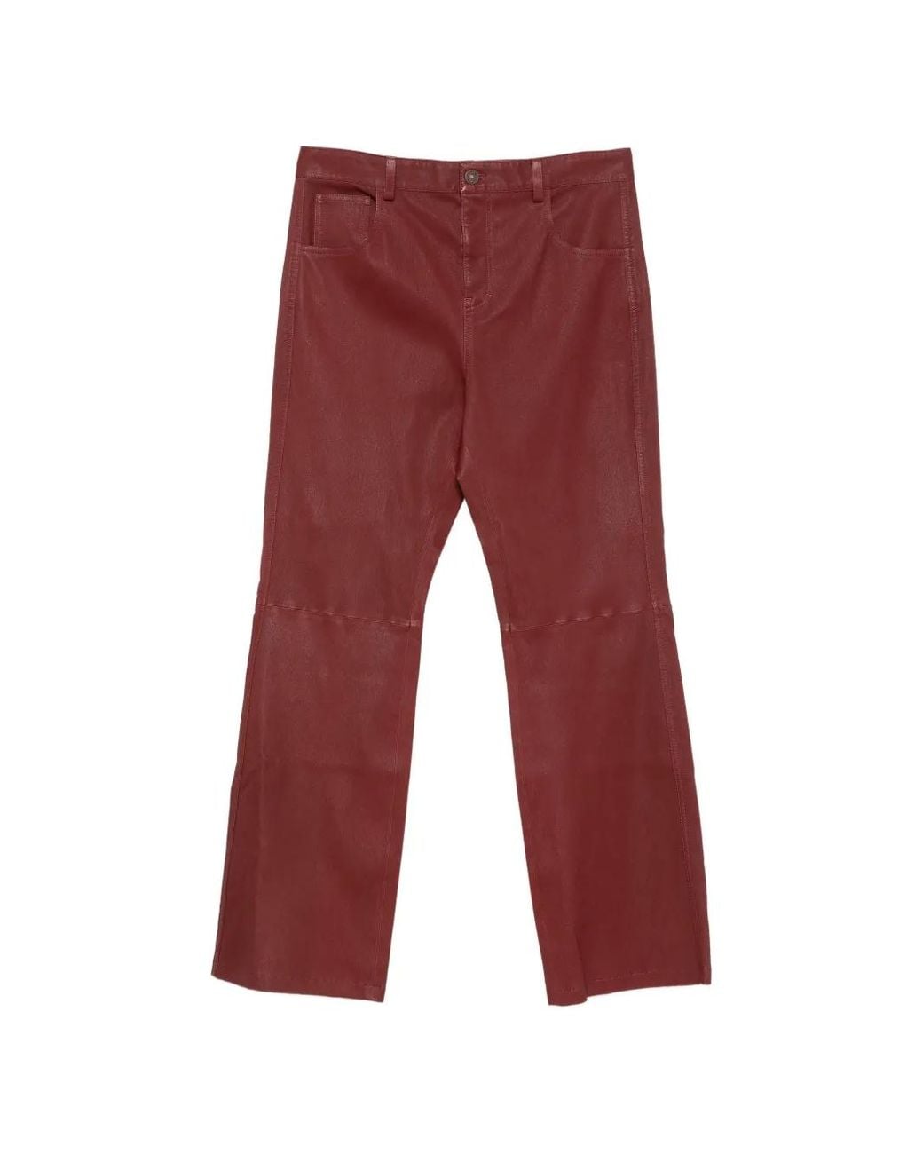 Amiri Red Pantalon Évasé À Boutonnière for men