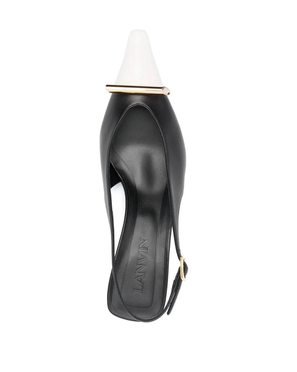 Lanvin Black Rita Slingback-Pumps 50Mm