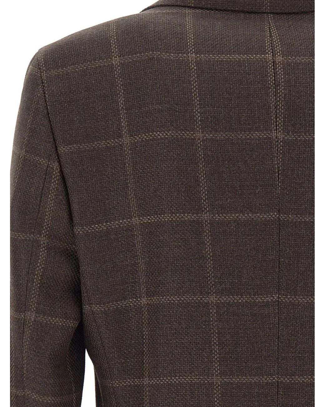 Boss Black Check-Pattern Blazer for men