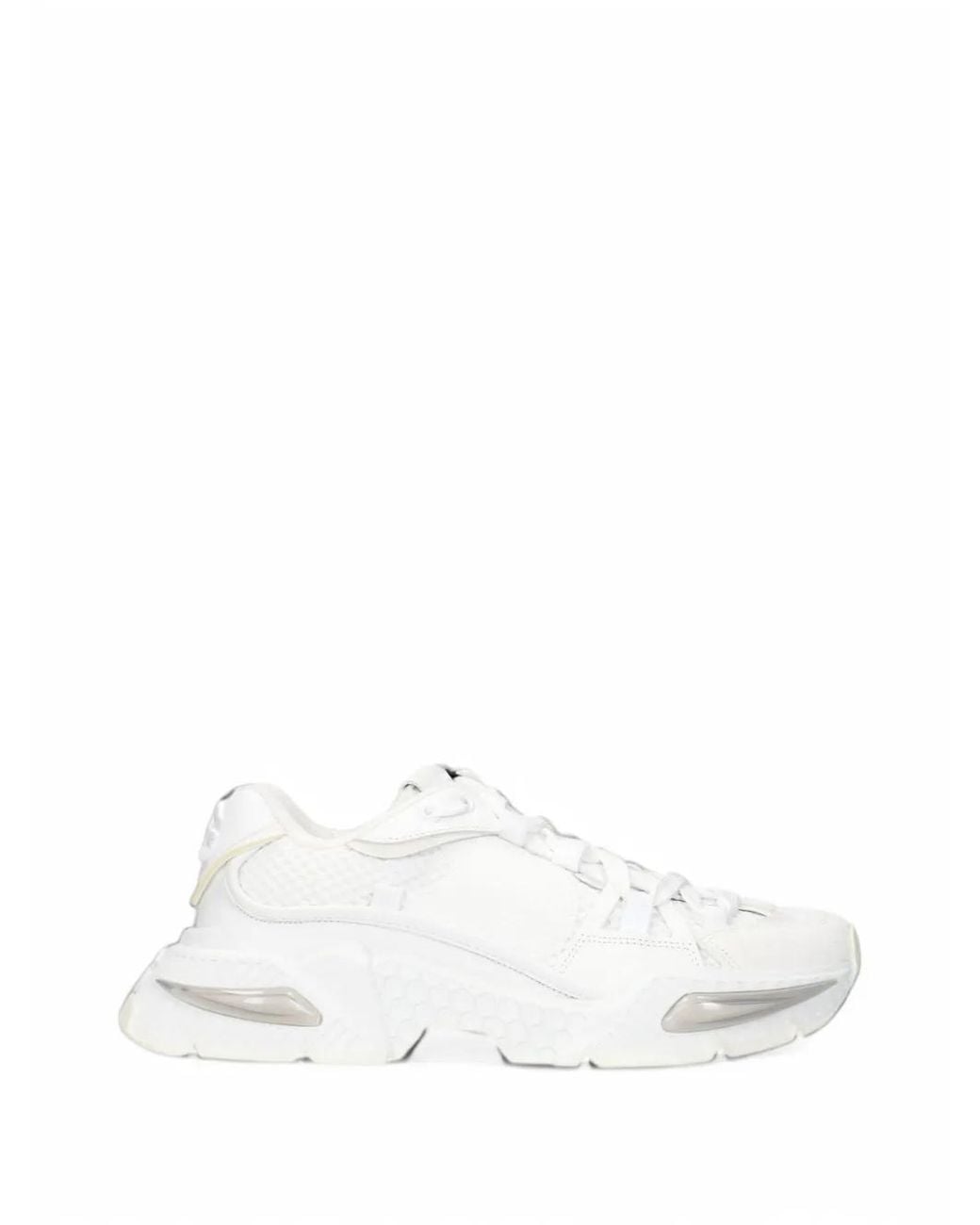 Dolce & Gabbana White Mesh-Panel Chunky Sneakers
