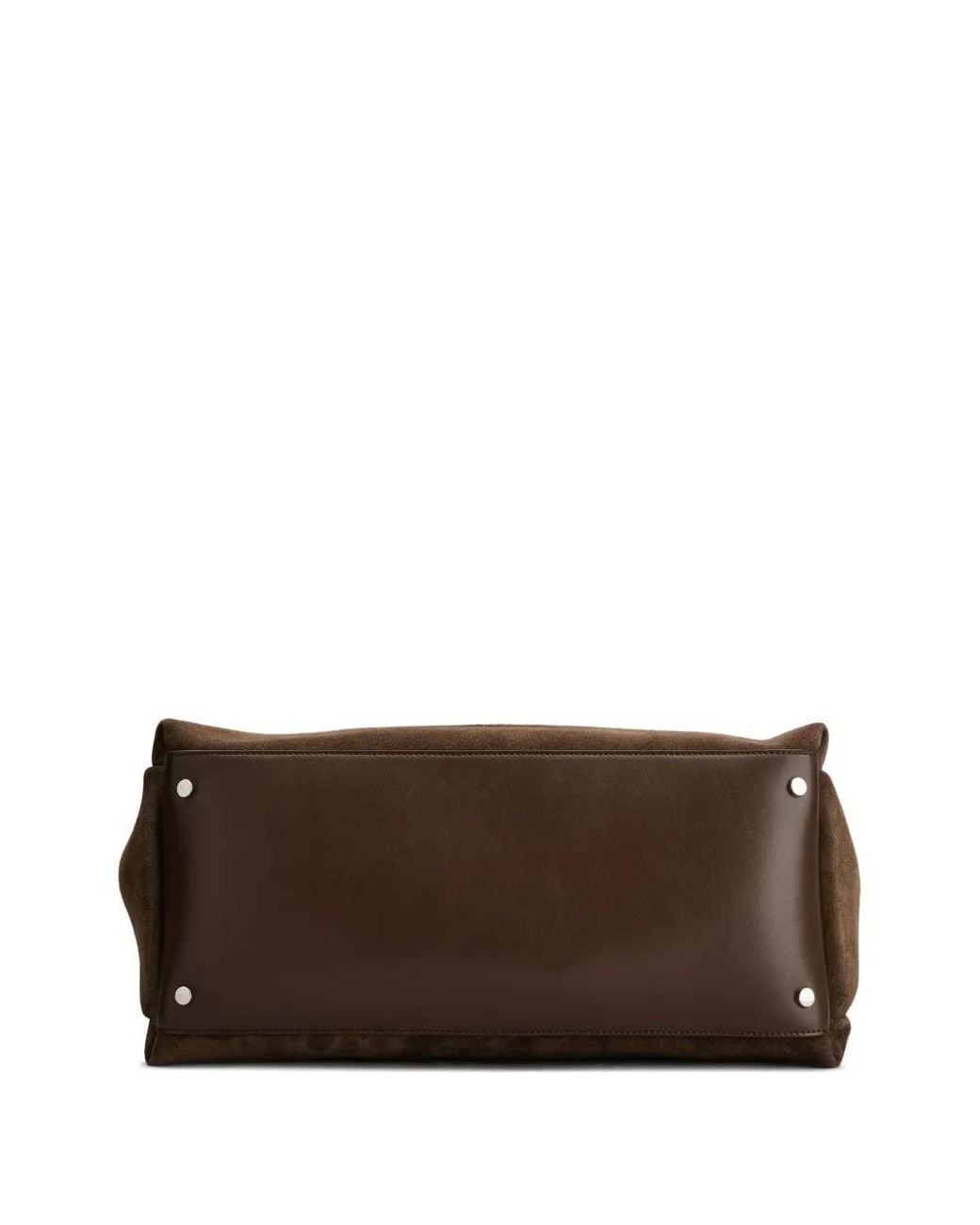 Tod's Brown Dark Suede Leather Top Handle Bag