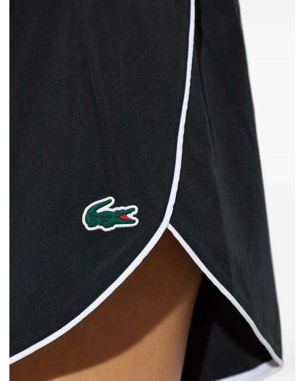 Lacoste Blue Logo-Patch Running Shorts