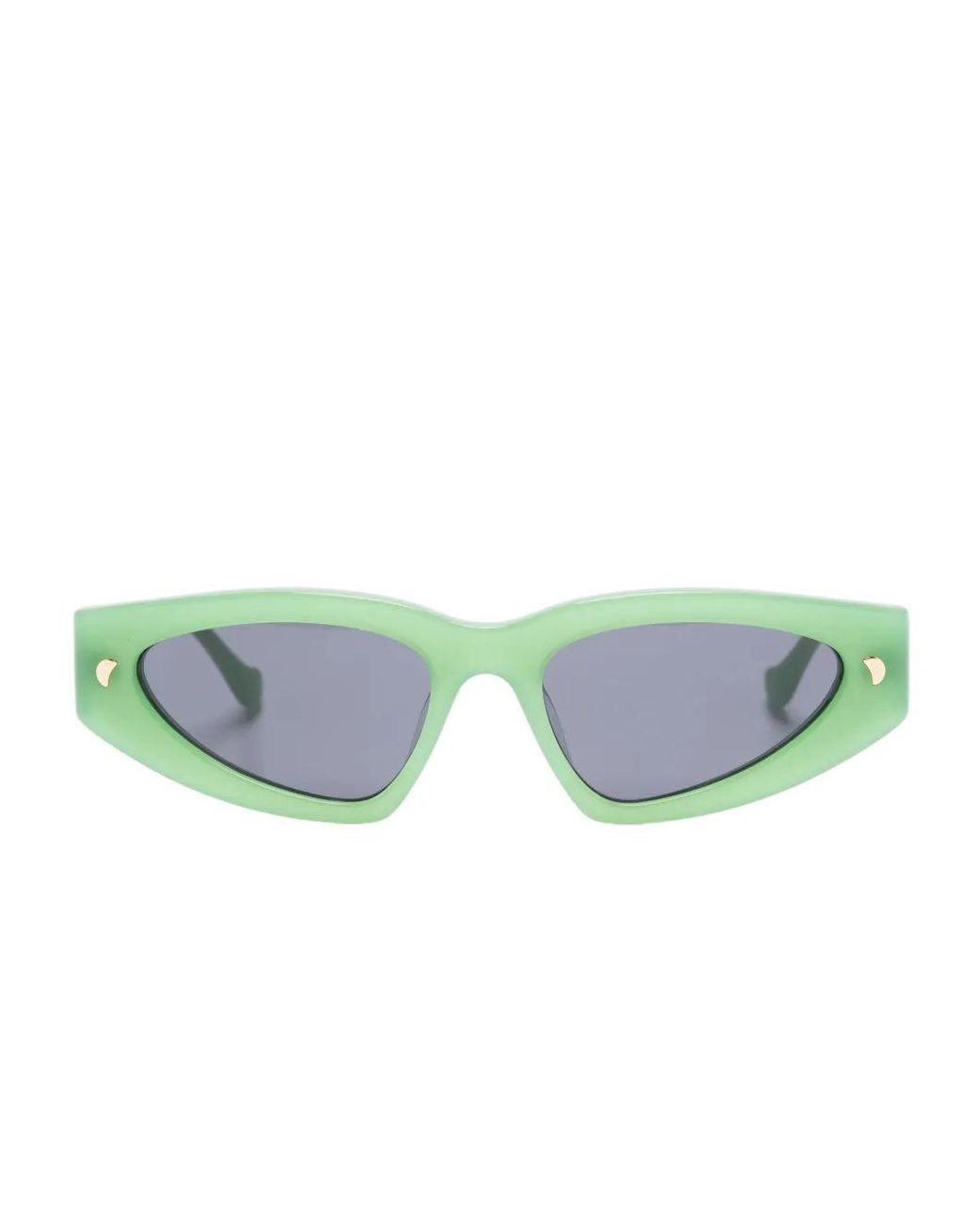 Nanushka Blue Crista D-Frame Sunglasses