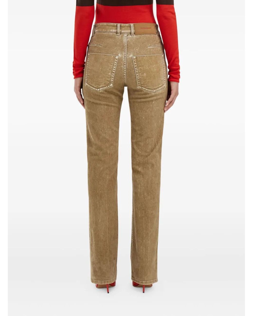 Ferragamo Natural Five Pocket Trousers