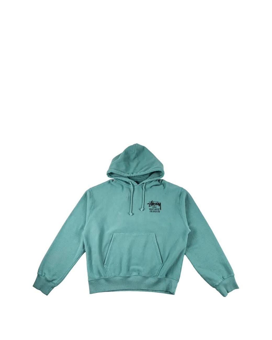 Stussy Blue Dover Street Market Logo-Print Hoodie for men