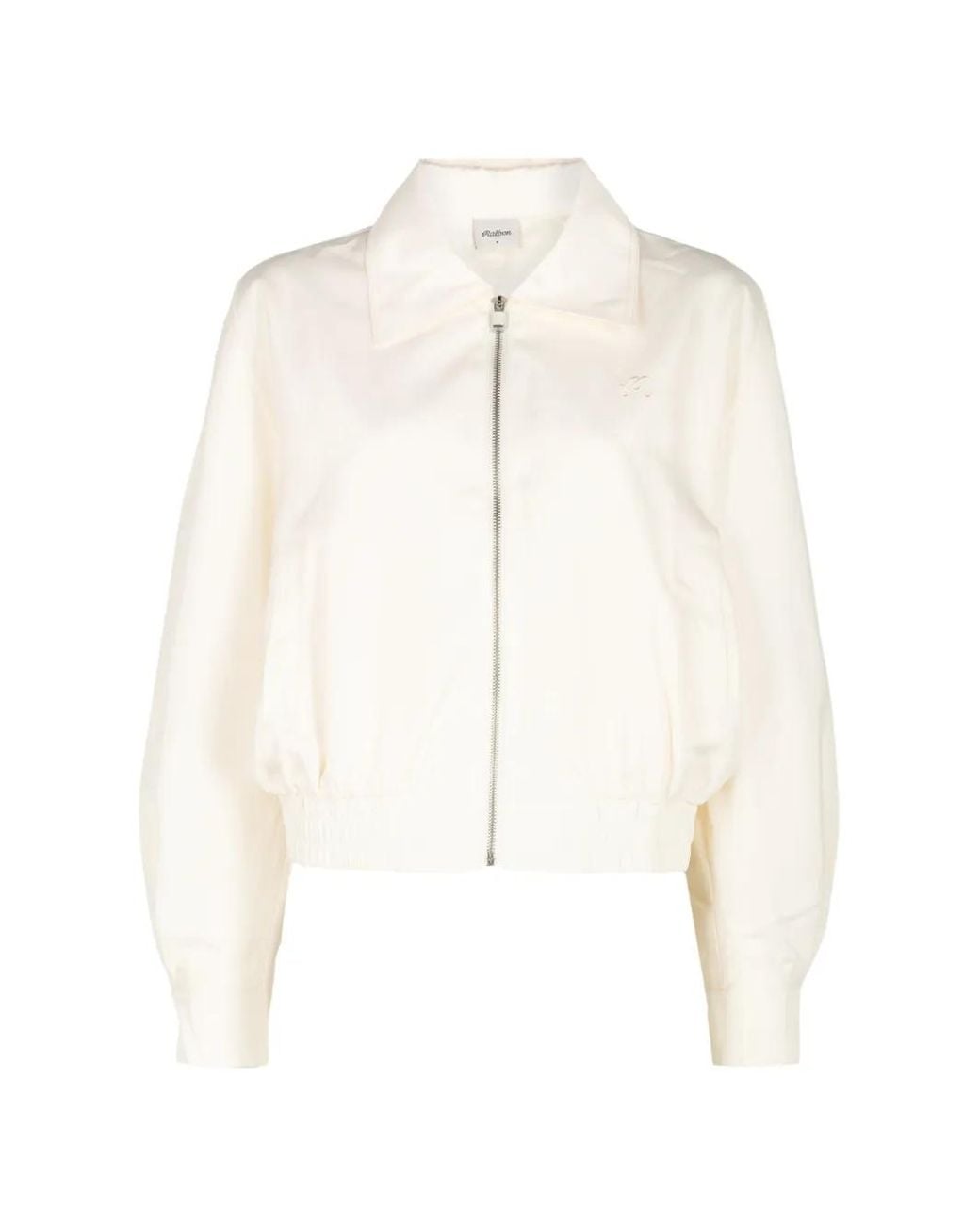 Malbon Golf White Lily Bomber Jacket
