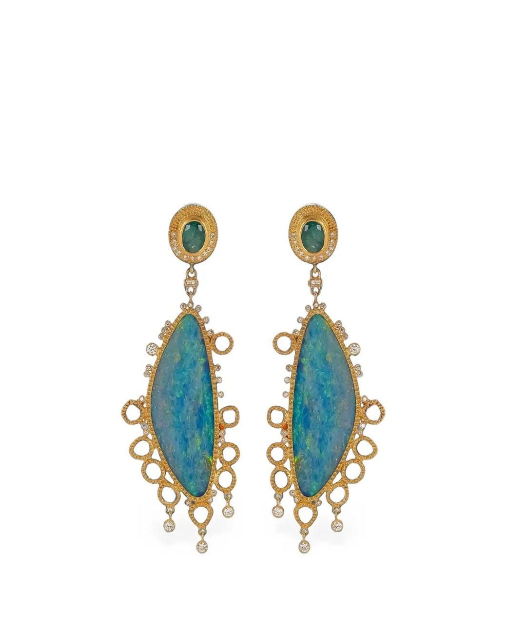 Coomi Blue Multi-Stone Earrings