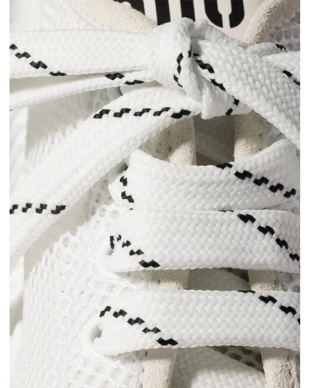 Miu Miu White Mesh Fabric Sneakers