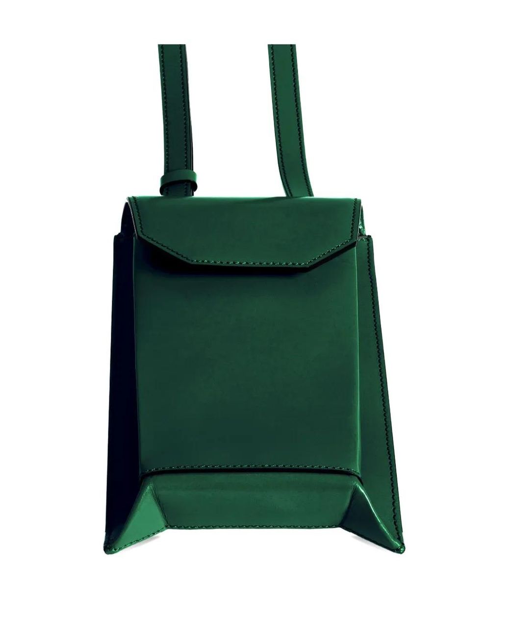 Merryl Tielman Green Joost Leather Cross Body Bag