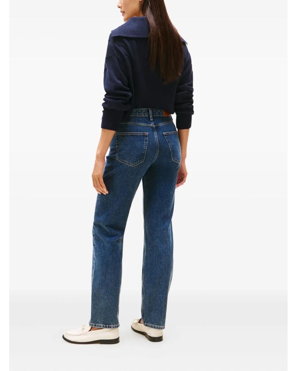Tommy Hilfiger Blue Five-Pockets Straight-Leg Jeans