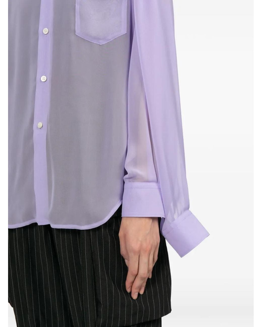 Chemise À Col Pointu Comme des Garçons en coloris Purple