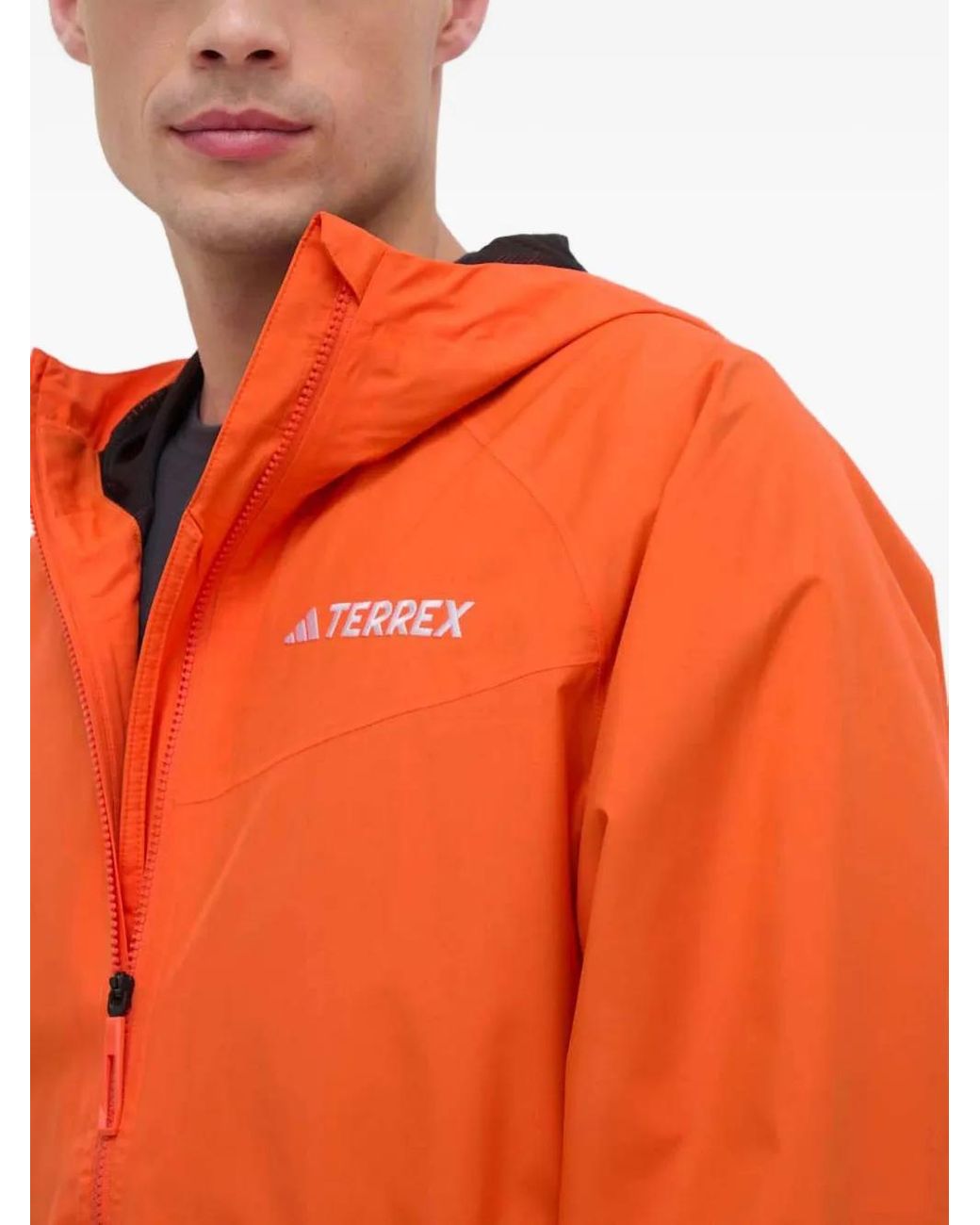 Chaqueta Con Cremallera Y Capucha Adidas de hombre de color Orange