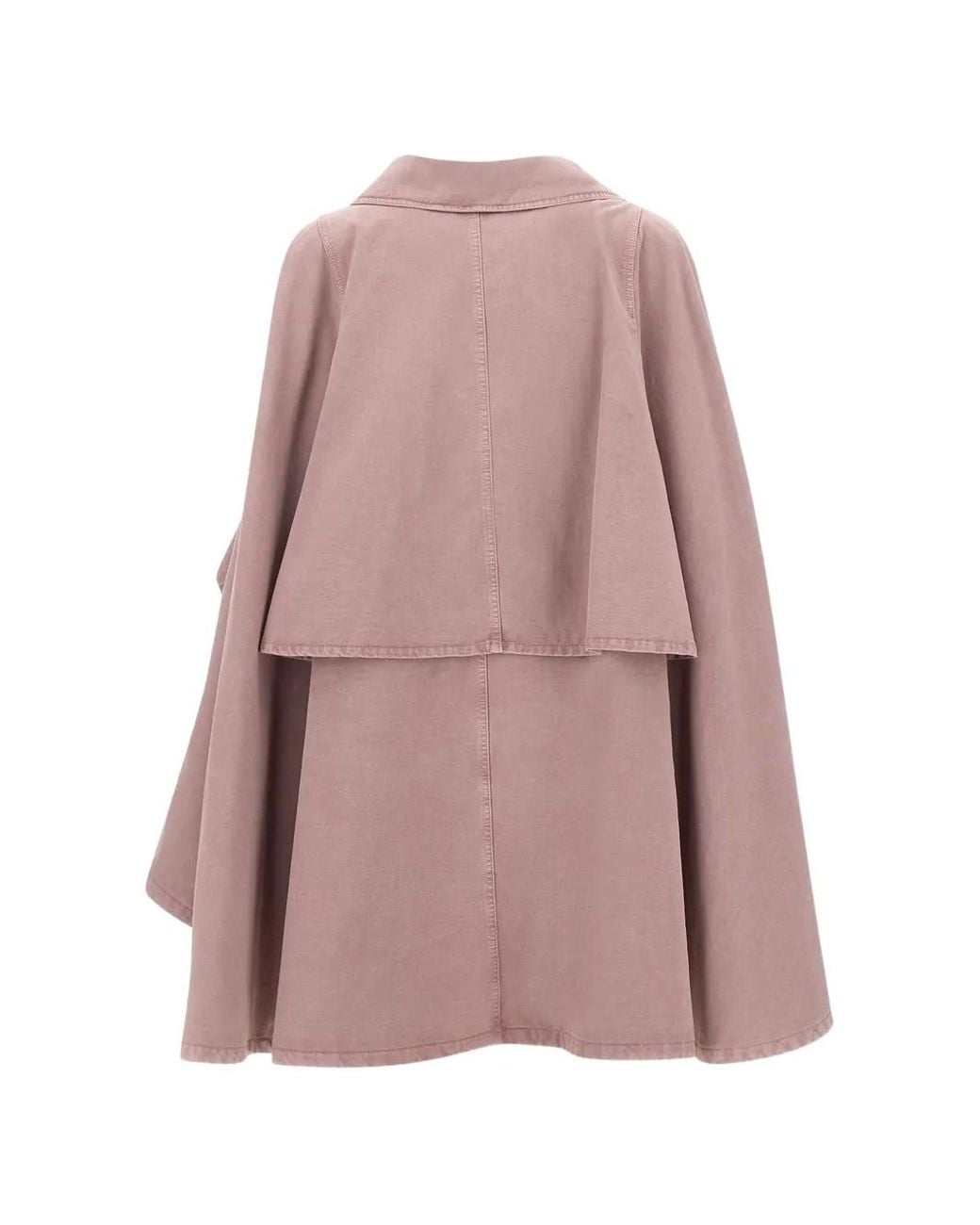 Blumarine Layered Asymmetric Cape in Pink | Lyst