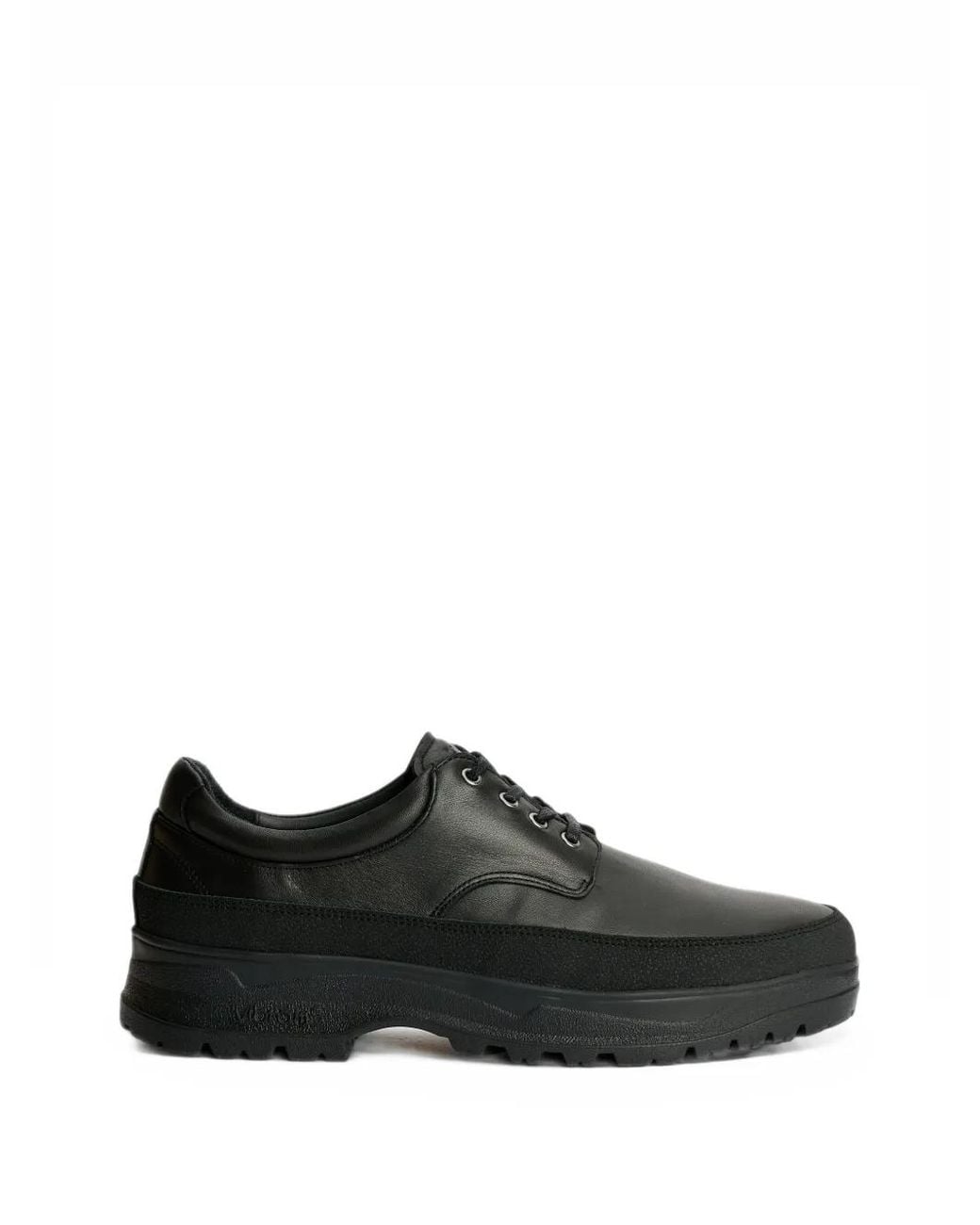 Tarvas Black Derby Shoes for men