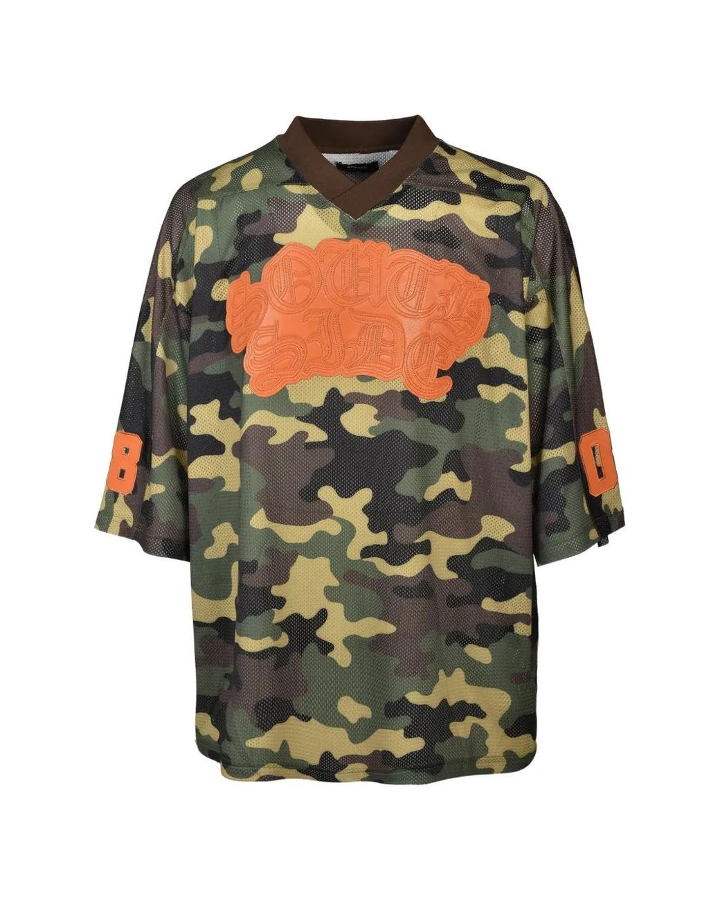 BREATH Gray Camouflage-Print T-Shirt for men