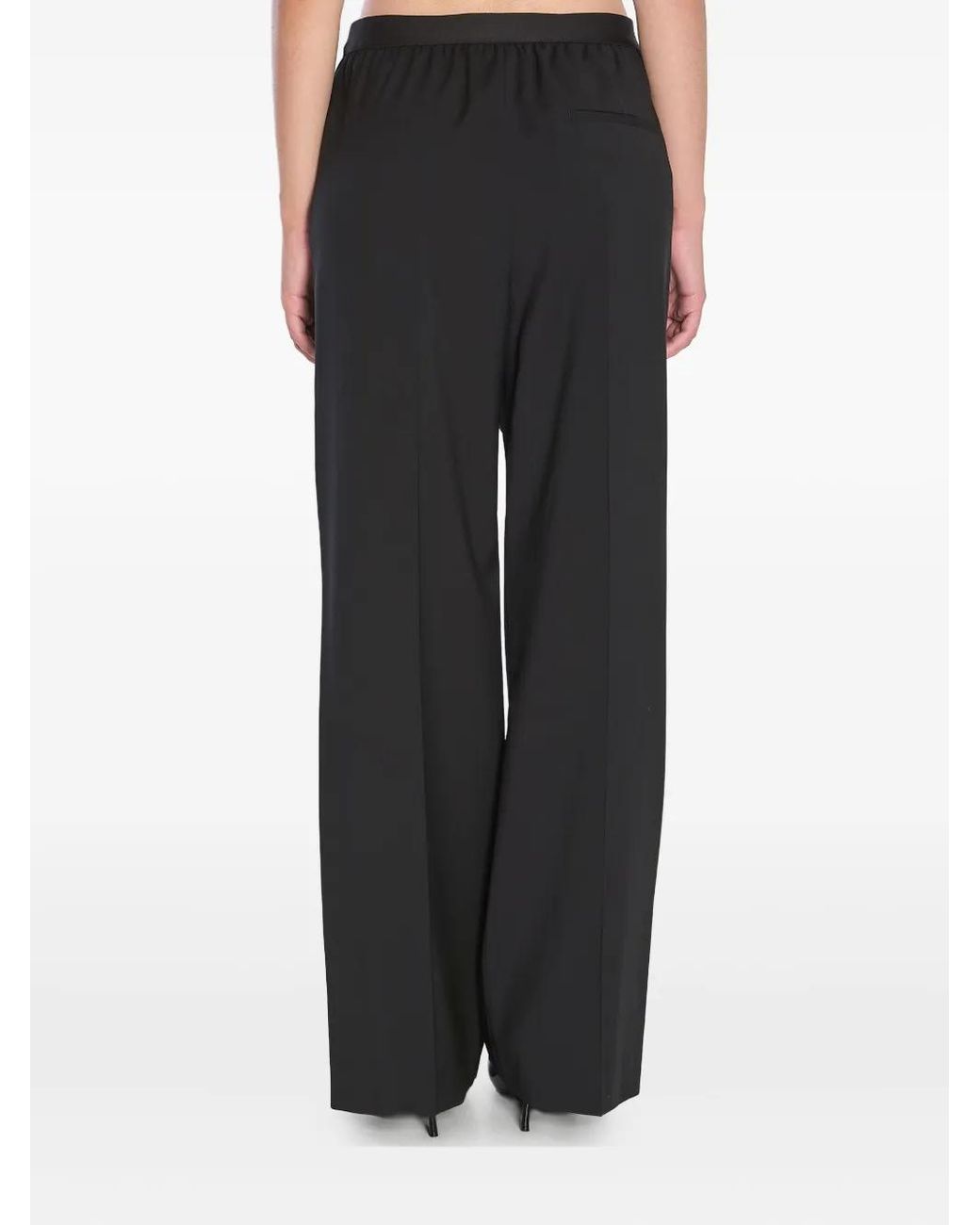 Loewe Black Logo Wool Trousers