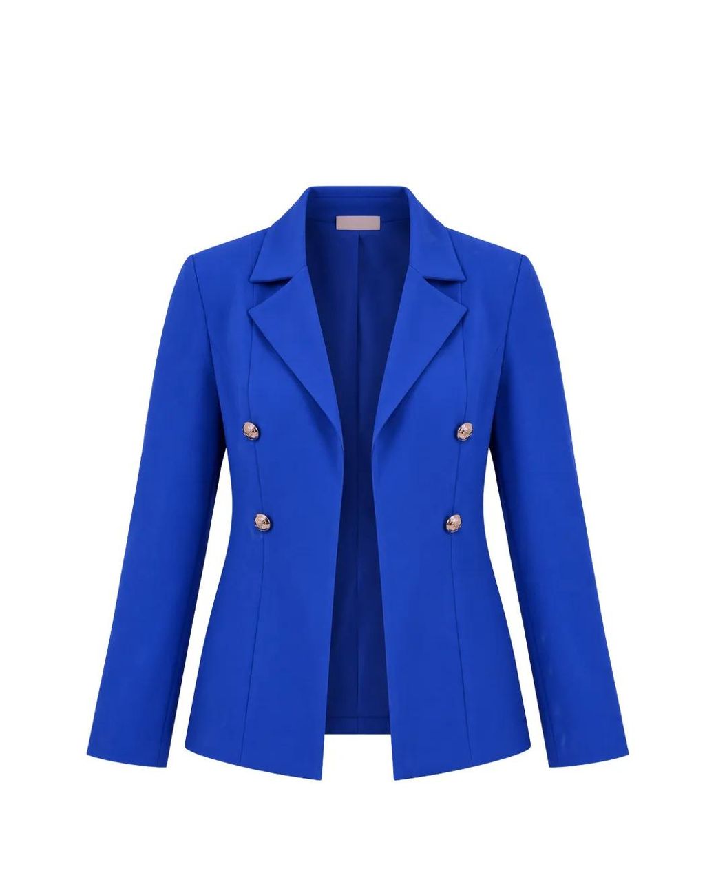 FRANK LYMAN Blue Double-Breasted Notched-Lapel Blazer