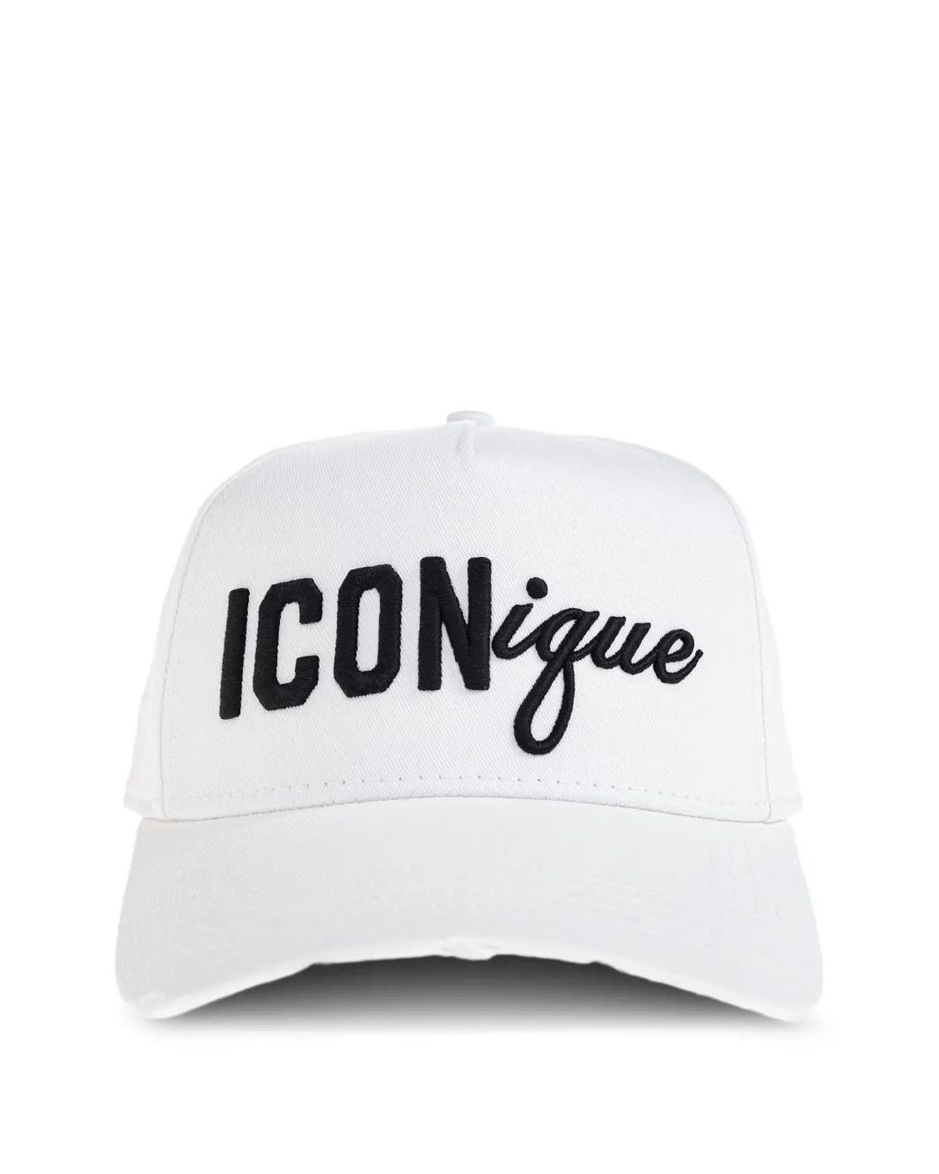 DSquared² White Iconique Logo-Embroidery Baseball Cap