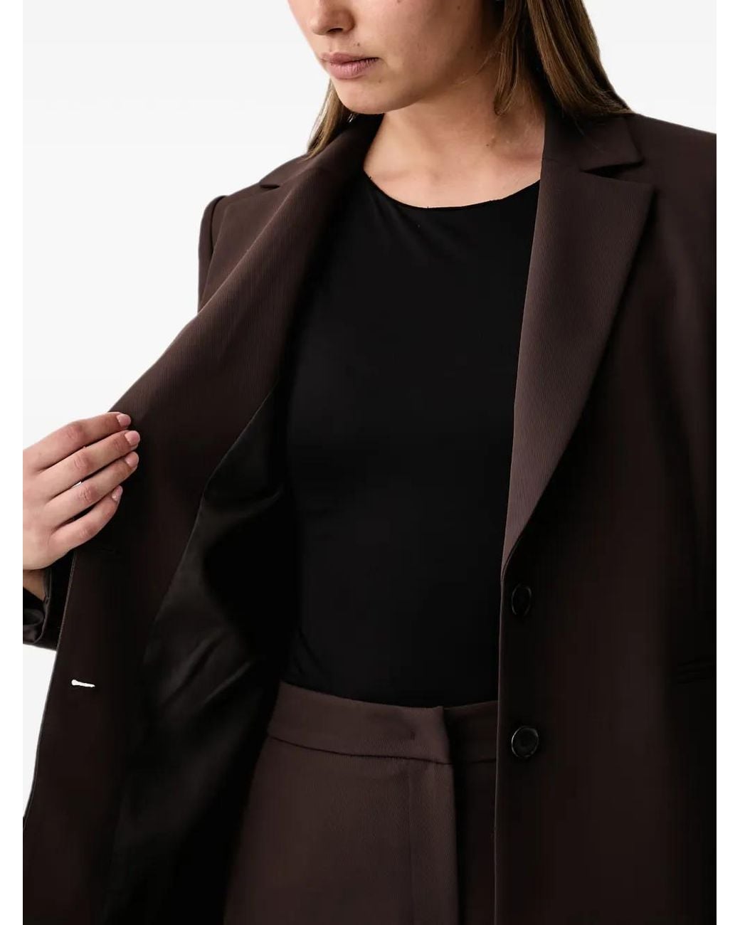Kaos Black Single-Breasted Notched-Lapel Blazer