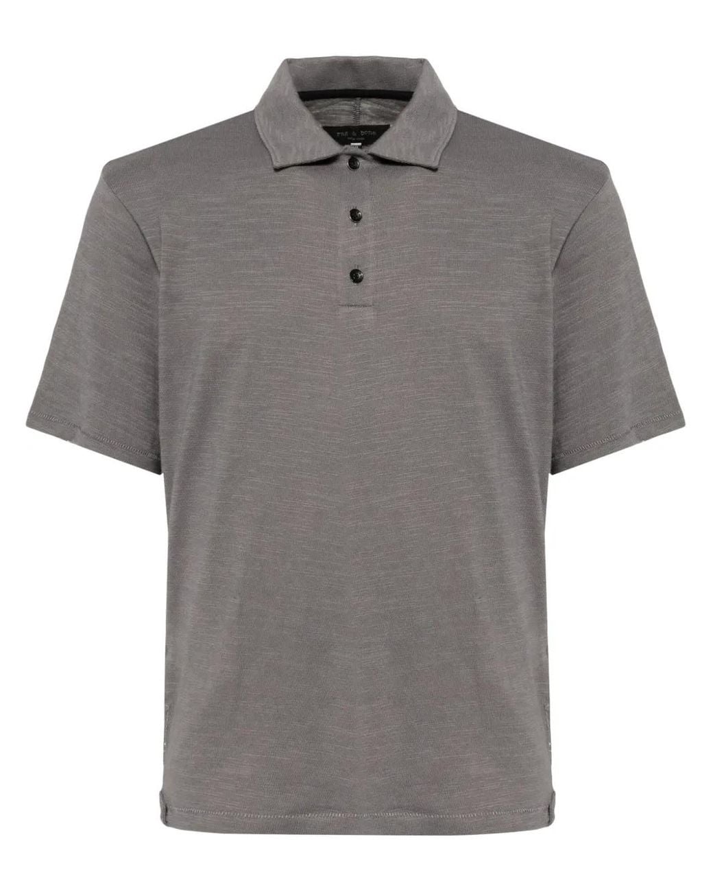 Rag & Bone Gray Classic Flame Polo Shirt for men