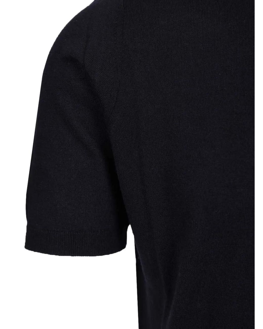 Al Duca D'aosta Black Polo À Manches Courtes for men