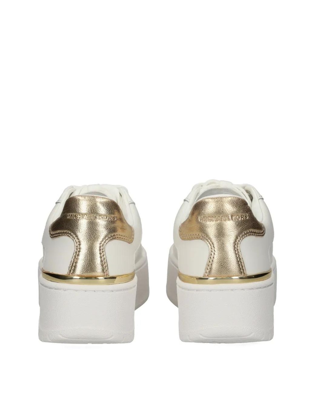 MICHAEL Michael Kors White Flatform Sneakers
