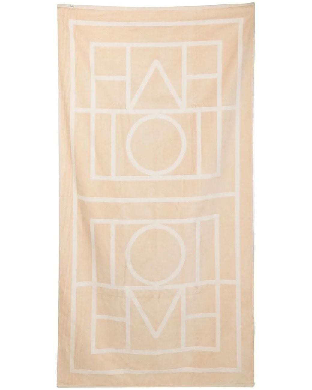 Totême Natural Monogram Jacquard Beach Towel