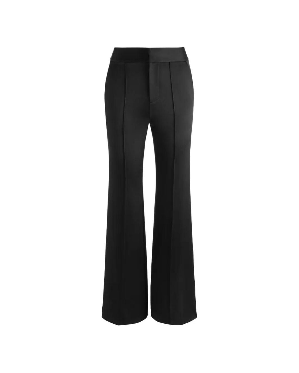 Alice + Olivia Black Shane Wide-Leg Trousers