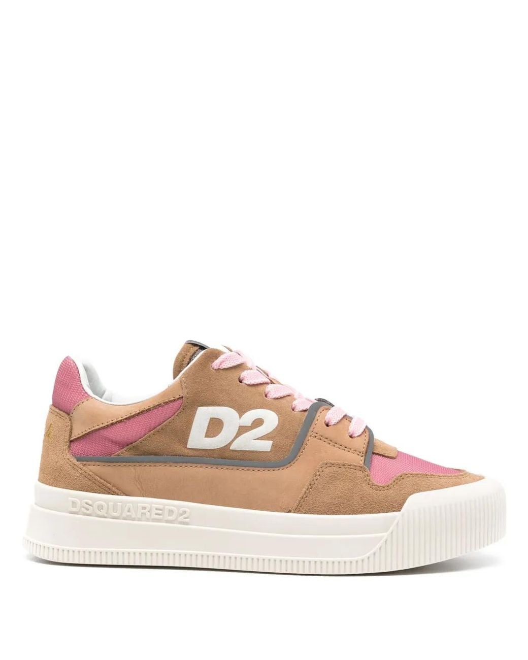 DSquared² Pink Sneakers Aus Wildleder