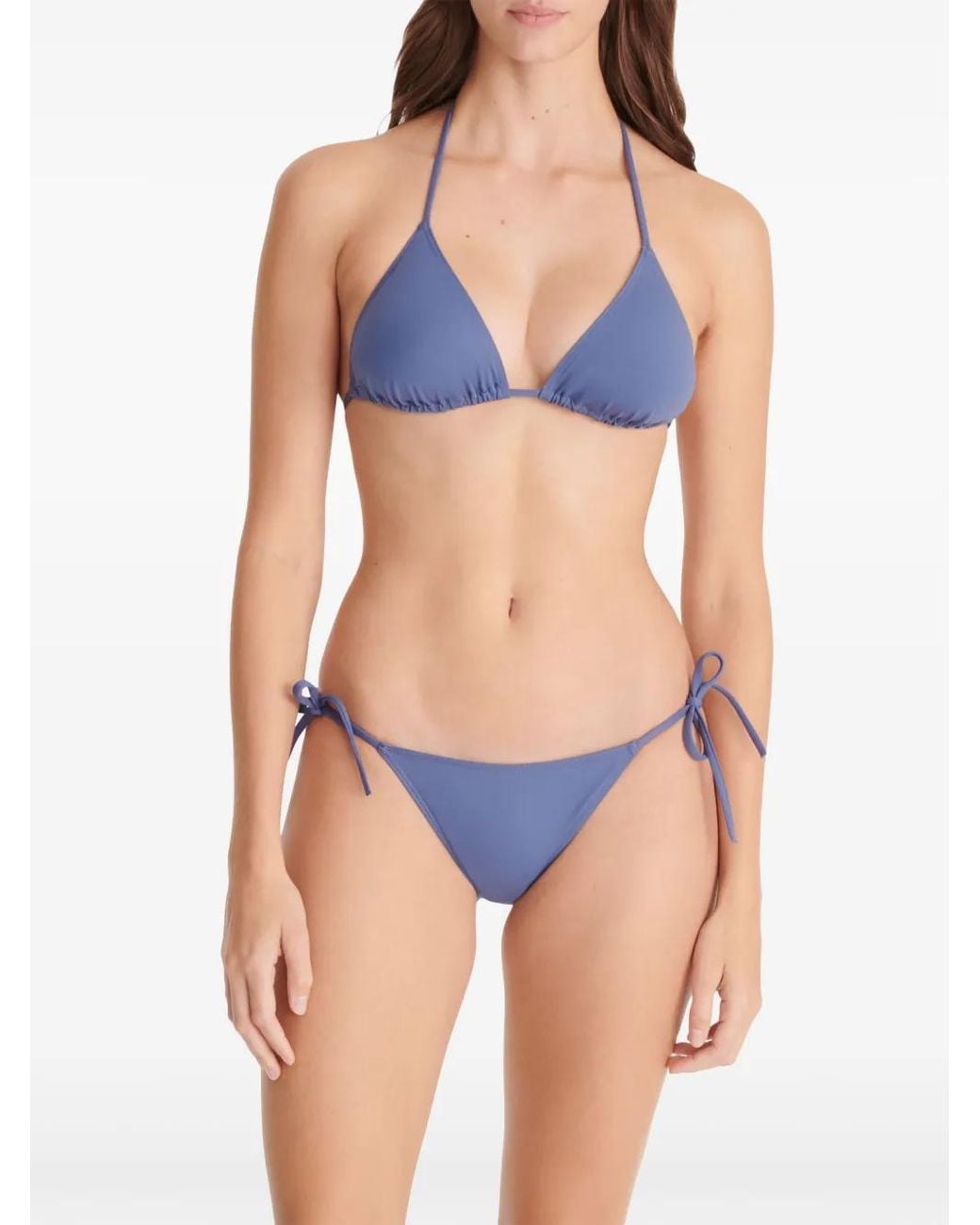 Eres Blue Mouna Triangle Bikini Top