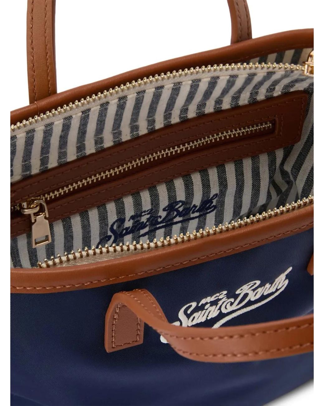 Mc2 Saint Barth Blue Mini City Tote Bag