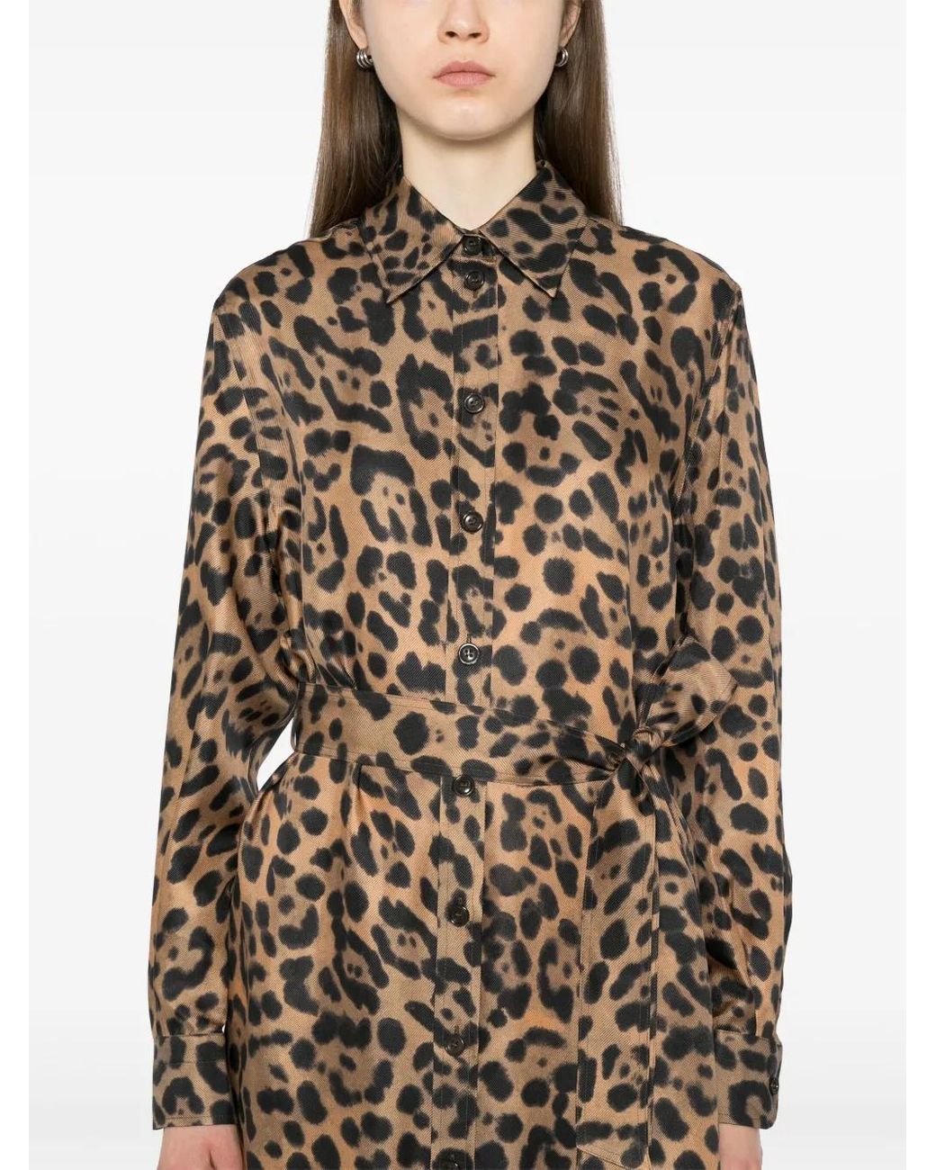 Tom Ford Natural Leopard-Print Dress